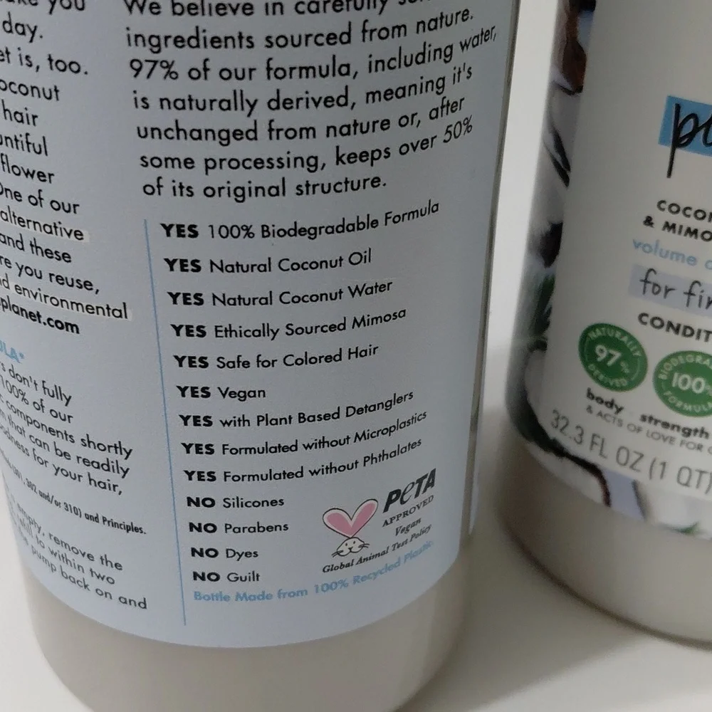 BEAUTY & PLANET X2 Coconut Water Conditioner refill = 4 Regular Bottles - Picture 4 of 4